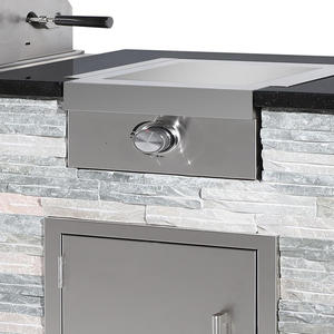 2026 dorene hotsale Chất lượng cao tùy chỉnh đá tự nhiên ngoài trời nhà bếp cho gia đình sử dụng bên với Kamado - Product Image 5