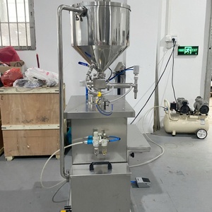 Machine de remplissage pneumatique semi-automatique à piston pour crème cosmétique, pâte, cire chaude, bougie et <span class=keywords><strong>paraffine</strong></span>, avec fonction de chauffage et de mélange - Product Image 4