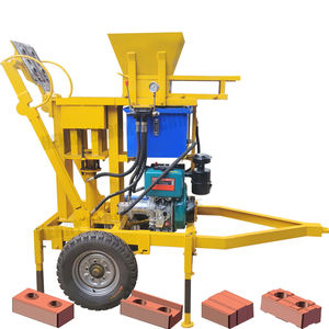 Nouvelle technologie Hr2-25 Machine mobile de fabrication de briques en terre cuite et de briques autobloquantes à moteur diesel avec pneus - Product Image 1