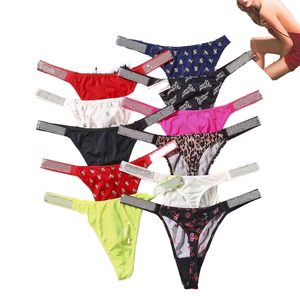 Culotte string invisible taille basse en spandex sans couture pour l'été – <span class=keywords><strong>Tanga</strong></span> <span class=keywords><strong>sexy</strong></span> en T tricoté confortable - Product Image 3