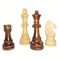 Vente en gros de jeux de société écologiques pour enfants de 4,5 pouces, pièces d'échecs en bois de grande taille de haute qualité, backgammon