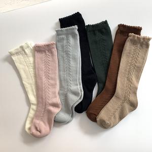 2025 nuevo bebé niños español tejido hueco algodón cálido botines largos calcetines uniforme escolar Leggings niñas NIÑOS Calcetines hasta la rodilla - Product Image 4