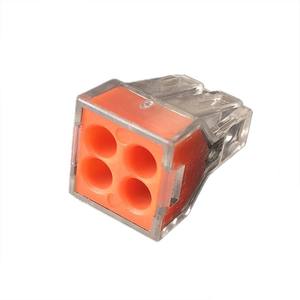 Connecteur de fils à quatre trous Pct-104, bornier à serrage automatique de 2,7 mm pour applications d'ingénierie électrique - Product Image 1