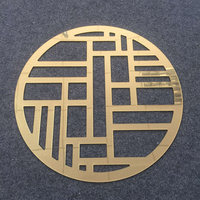 Napperons/sous-verres en acrylique de forme ronde miroir, gravés en acrylique transparent, cartes de Place octogonales de mariage