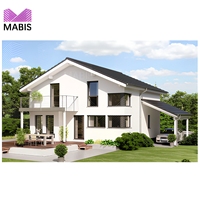 Maison préfabriquée de style villa moderne de luxe avec panneaux sandwich, garantie 1 an, modèle MABIS B-11 à vendre