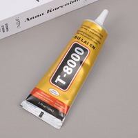 Colle Métallique Flexible Anti-Vibration Étanche T-8000 pour Écrans de Téléphone, Adhésif de Fixation de Cadre, Scellant de Bordure, Magie de la Gravité