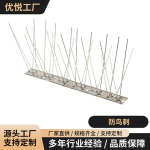 Púas antiaves de acero inoxidable de 25 cm, 33 cm, 50 cm y 100 cm para exteriores, para protección de edificios y líneas eléctricas. - Product Image 4
