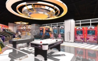 Aire de jeux intérieure pour enfants, taille et capacité personnalisables, ensemble de jeux souples avec structure en alliage d'aluminium pour centres commerciaux et gymnases