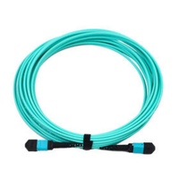 Mpo 12core Cross MM OM3 OM4 50/125 LSZH 3.0m kehilangan rendah tipe B serat optik MPO/MTP kabel patch