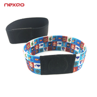 Bracelet de festival personnalisé avec logo, citation biblique chrétienne quotidienne, NFC, bracelet en tissu élastique RFID, bracelet islamique avec NFC