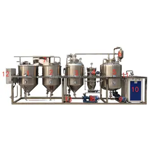 EU standard palm peanut soybean sunflower rapeseed oil refinery equipment with twice filtering system