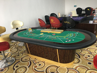 Modernes Design Pokertisch Casino Roulette-Tisch Baccarat Blackjack Casino-Tisch