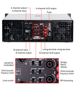 Amplificador de Potencia <span class=keywords><strong>Digital</strong></span> Profesional Lane <span class=keywords><strong>CA</strong></span>-30 para DJ con >90dB SNR y 0.02% THD+N - Product Image 6