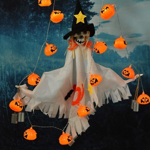 Điều khiển từ xa năng lượng mặt trời năng lượng 9.7ft bí ngô dẫn đèn lồng chuỗi ánh sáng cho ngoài trời Halloween Giáng sinh Đảng kỳ nghỉ trang trí nội thất chiếu sáng - Product Image 3