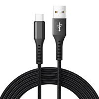 Câble de charge rapide USB-A vers Type-C renforcé et durable, câble de données Type C tressé en nylon anti-casse