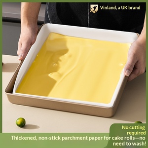 Cake Roll Bakpapier Ovenbestendig Vetvrij Papier Commercieel Gebruik 28x28cm Vierkante Bakvormen Recyclebaar China - Product Image 3