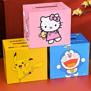 Hucha de madera con diseño de caja de ahorros de dibujos animados, modelo One-Way 365 Plan, para niñas, niños y adultos, hucha de ahorro viral. - Product Image 2