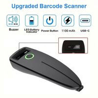 Lecteur de codes-barres sans fil portable W7 C60, mini scanner 1D 2D QR 3-en-1, offre spéciale