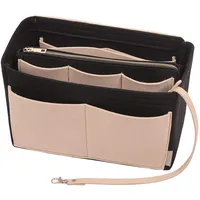 Hot Selling Felt Purse Insert Organizer Portable Cosmetic Bag Fit