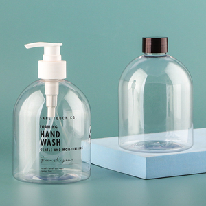 Giá bán buôn Pet rõ ràng nhựa 250ml 500ml rửa tay xà phòng lỏng chai bao bì - Product Image 3