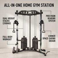 Jaula de potencia metálica comercial multifuncional para entrenamiento, máquina Smith con cable cruzado, equipo de gimnasio en casa
