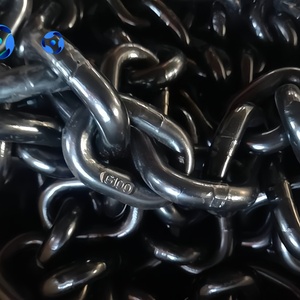 Chaîne de levage en acier G80 standard, chaîne en acier allié robuste G100 soudée noire, 9*27mm, 10*30mm, 12*36mm, 16*48mm - Product Image 3