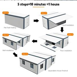 Casa Contenedor Plegable de Doble Ala Expandible, Estructura de Acero Personalizada para Oficina, Dormitorio, Cocina - Product Image 6