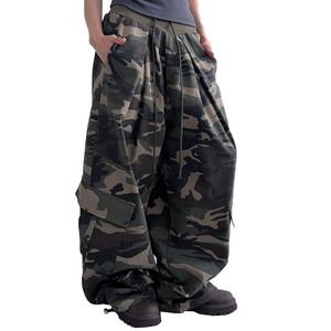 Wholesale Streetwear Camo Baggy Men's <b>Pants</b> High Waist Loose <b>Oversized</b> Sweatpants Flare Sweat Trackpants <b>Cargo</b> <b>Pant</b> Men - Product Image 1