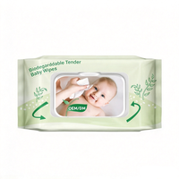 Tisu Basah Bayi Biodegradable Custom OEM/ODM, Super Lembut & Ramah Lingkungan untuk Perawatan Bayi Sehari-hari, Harga Pabrik & Label Pribadi