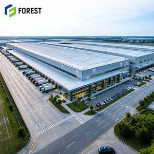 Customized Structural Steel Frame Logistics Park Warehouse Prefabricated High Capacity Supply Chain <b>Hub</b> Building - Product Image 1