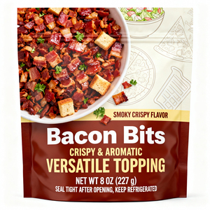 ถุงบรรจุภัณฑ์แบบตั้งได้ เกรดอาหาร สำหรับใส่เบคอนกรอบ 135 ชิ้น ° ทนต่อไอน้ำ, ปราศจากสาร BPA, เก็บได้นาน - Product Image 1