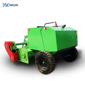 Automatic combined straw collector ,cutter and baler baling machine/straw baler machine/mini round hay baler