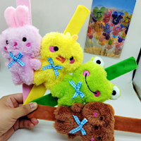 Bracelet en peluche dinosaure lapin animal en gros grenouille ours écureuil peluche peluche papa claque anneau clap bracelet