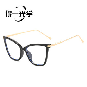 แว่นตาทรงแคทอาย กรองแสงสีฟ้า สำหรับผู้หญิง กรอบใหญ่ เลนส์อะซี - Product Image 2