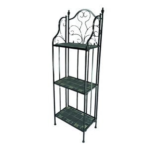 Étagère à fleurs en mosaïque pliable en fer pour l'extérieur et l'intérieur - Product Image 1