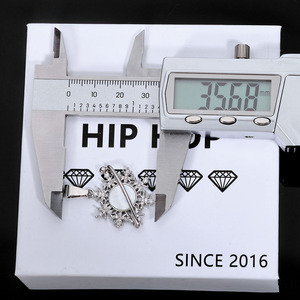 Pendentif Hip Hop Planet Snowflake en Argent 925 Plaqué Or Véritable, Sertissage à Griffes, Moissanite, Bijoux Fins Personnalisés Bling Iced Out - Product Image 5