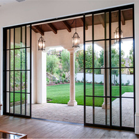 Portes coulissantes pliantes sans cadre Clearview 2023 en alliage d'aluminium pour l'intérieur, la chambre à coucher et l'extérieur
