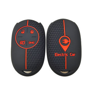 New Energy Vehicles Silicone Car Remote Key Ring Fob Cover Case Shell Holder Protector pour <span class=keywords><strong>500</strong></span> EV 500e 2020 2021 2022 pour <span class=keywords><strong>Fiat</strong></span> - Product Image 2