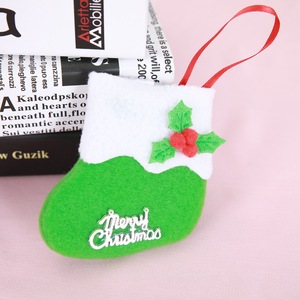 Fournitures de vacances Décoration Chausse <span class=keywords><strong>Petit</strong></span> Pendentif Ornements De <span class=keywords><strong>Sapin</strong></span> De Noël Petites Chaussettes - Product Image 6