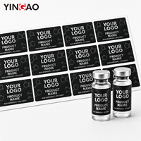 Étiquettes personnalisées pour flacons en rouleau 3ml 5ml 10ml, imperméables, adhésion forte, résistantes aux basses températures, assorties aux boîtes, forte adhérence
