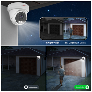 Su misura 16CH POE fotocamera kit fino a 12MP NVR, 5MP 8 pz IP telecamera di movimento/rilevamento umano Smart doppia luce microfono incorporato 4TB HDD - Product Image 3