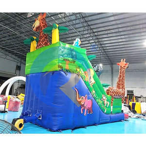 Mighty con hươu cao cổ đười ươi <span class=keywords><strong>Tiger</strong></span> voi Inflatable bouncy lâu đài trượt Safari động vật nhảy Inflatable <span class=keywords><strong>Slide</strong></span> cho trẻ em - Product Image 6