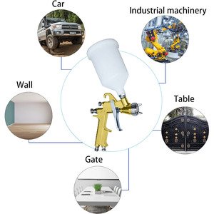 Pistola a Spruzzo Mini di Alta Qualità per Riparazione Auto, Utensile Pneumatico, Vernice Acrilica per Mobili e Pareti, Pistola a Spruzzo HVLP con Ugello - Product Image 4