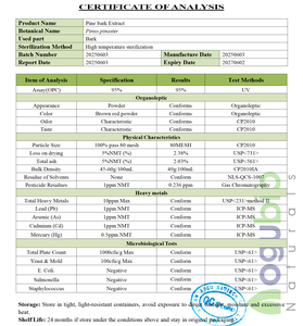 Extrait d'écorce <span class=keywords><strong>de</strong></span> <span class=keywords><strong>pin</strong></span> d'approvisionnement d'usine extrait d'écorce <span class=keywords><strong>de</strong></span> <span class=keywords><strong>pin</strong></span> <span class=keywords><strong>de</strong></span> haute qualité OPC 95% avec <span class=keywords><strong>prix</strong></span> <span class=keywords><strong>en</strong></span> <span class=keywords><strong>vrac</strong></span> à vendre - Product Image 3