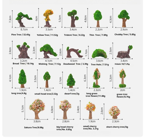 Micro paisaje simulación creativa árbol verde flor DIY jardinería bosque paisajismo accesorios pequeño ornamento - Product Image 5