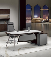Mobilier de bureau pour ordinateur de direction Bureau moderne avec chaise Bureau de patron Bureau exécutif