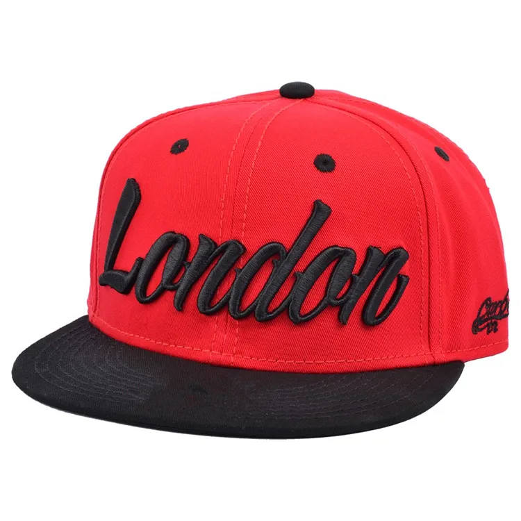 2023 Custom Made 6 Painéis de lã Aba Plana Larga Bordada Patch Cap Snapback Chapéus Com Fecho