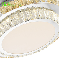 Crystal Chandelier 42 '/48' Ventilador de luz LED retráctil con control remoto para sala de estar y baño