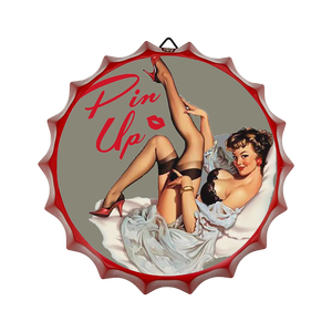 Cheap Custom Printing Metal <strong>Crafts</strong> Tin <strong>Beer</strong> Cap <strong>Signs</strong> Vintage Retro Pin up Girl Plaques Cars Garage Old Poster - Product Image 5