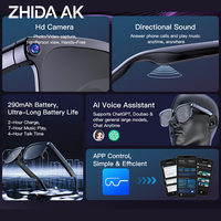 Nouvelles lunettes intelligentes M02S avec caméra, enregistrement vidéo, reconnaissance IA, appels Bluetooth, traduction IA, musique, unisexe, logo sérigraphié, ODM